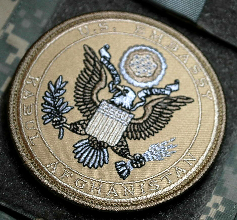 OPERATION ALLIES REFUGE AIRLIFT HAMID KARZAI AIRPORT vêlkrö PATCH: US EMBASSY