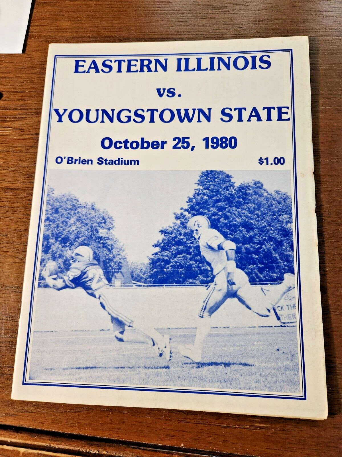 1980 EASTERN ILLINOIS vs YOUNGSTOWN STATE Football Program October 25, 1980