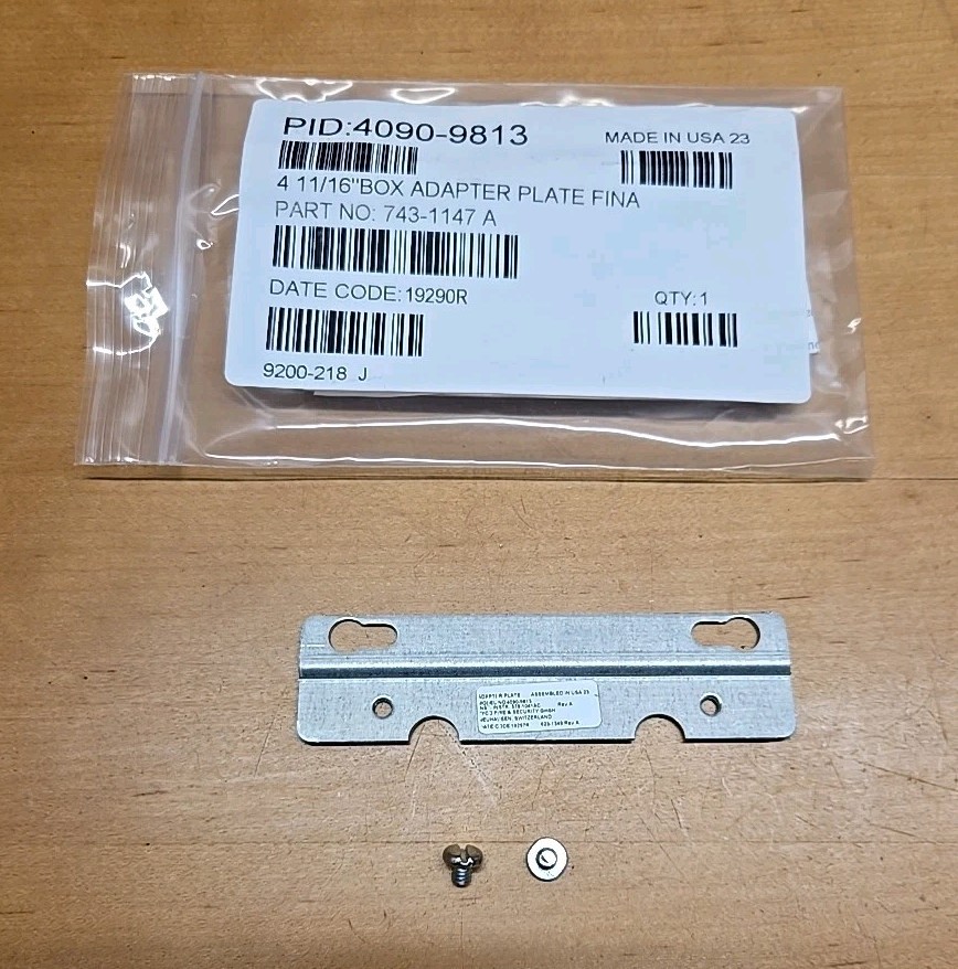 4090-9813 SIMPLEX 743-1147 A 4-11/16 Box Adapter New In Bag BIN32
