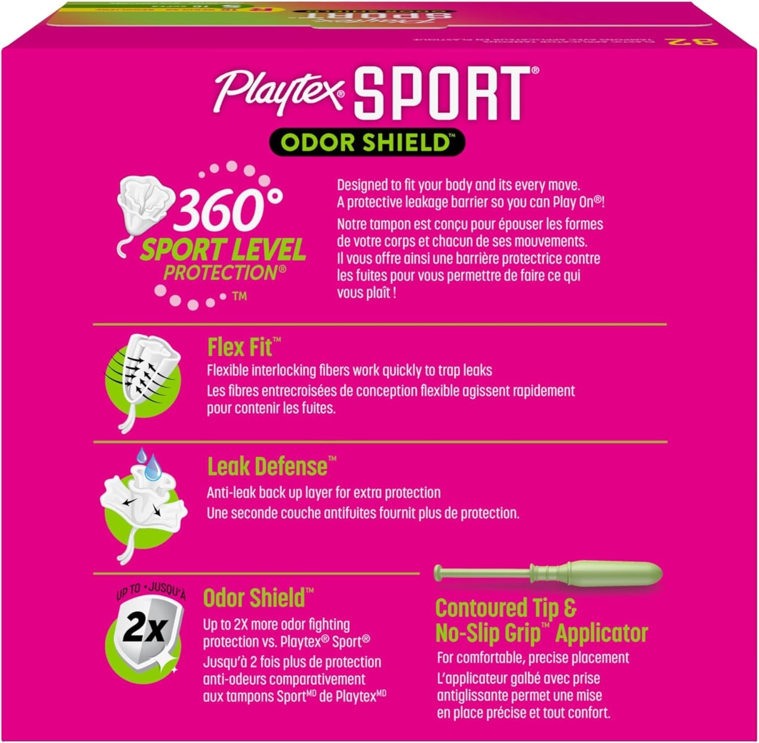 Playtex Sport Odor Shield Tampons Multipack - 16ct Regular/16ct Super, Unscented
