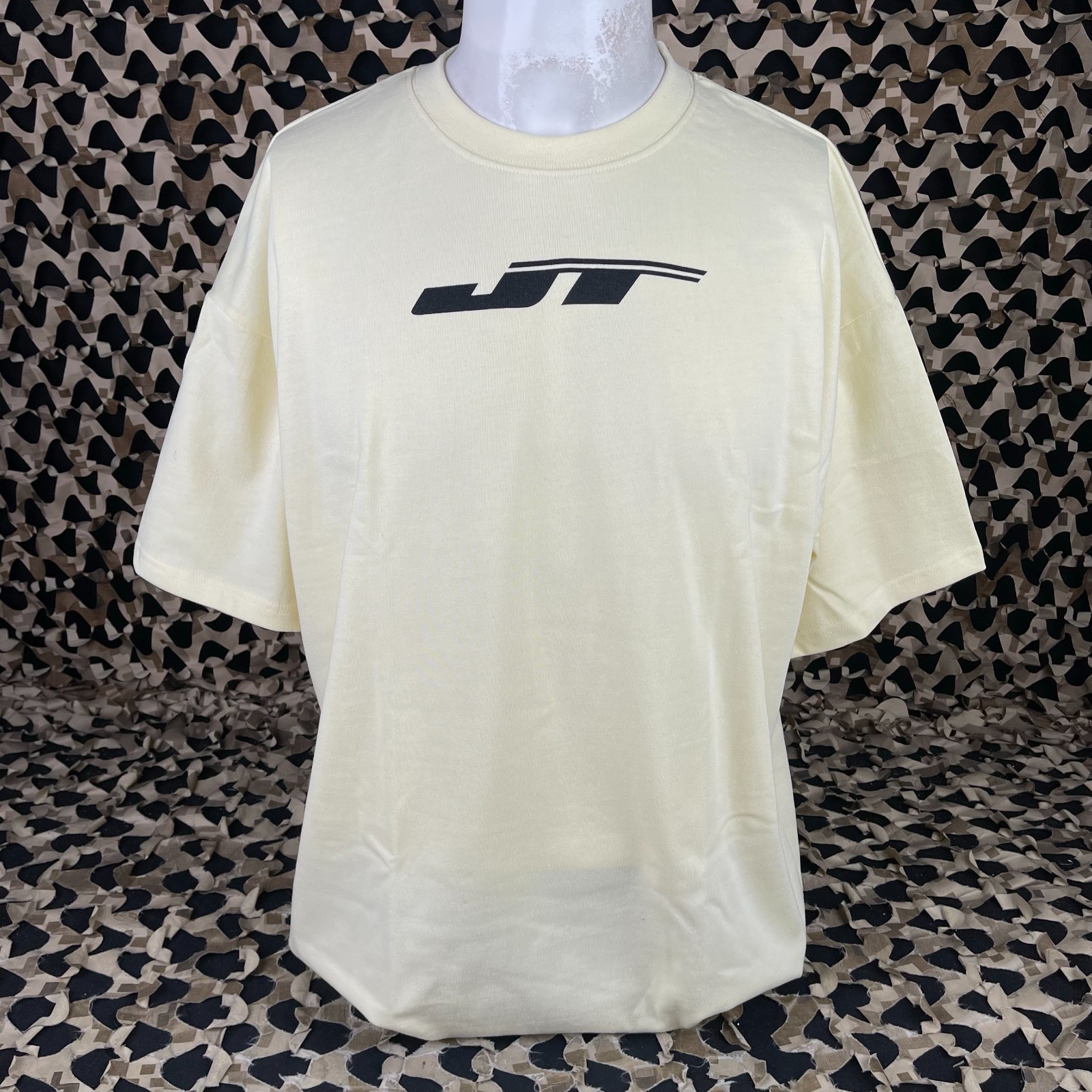 NEW JT Venture Heavy Cotton T-Shirt - Cream - XXX-Large