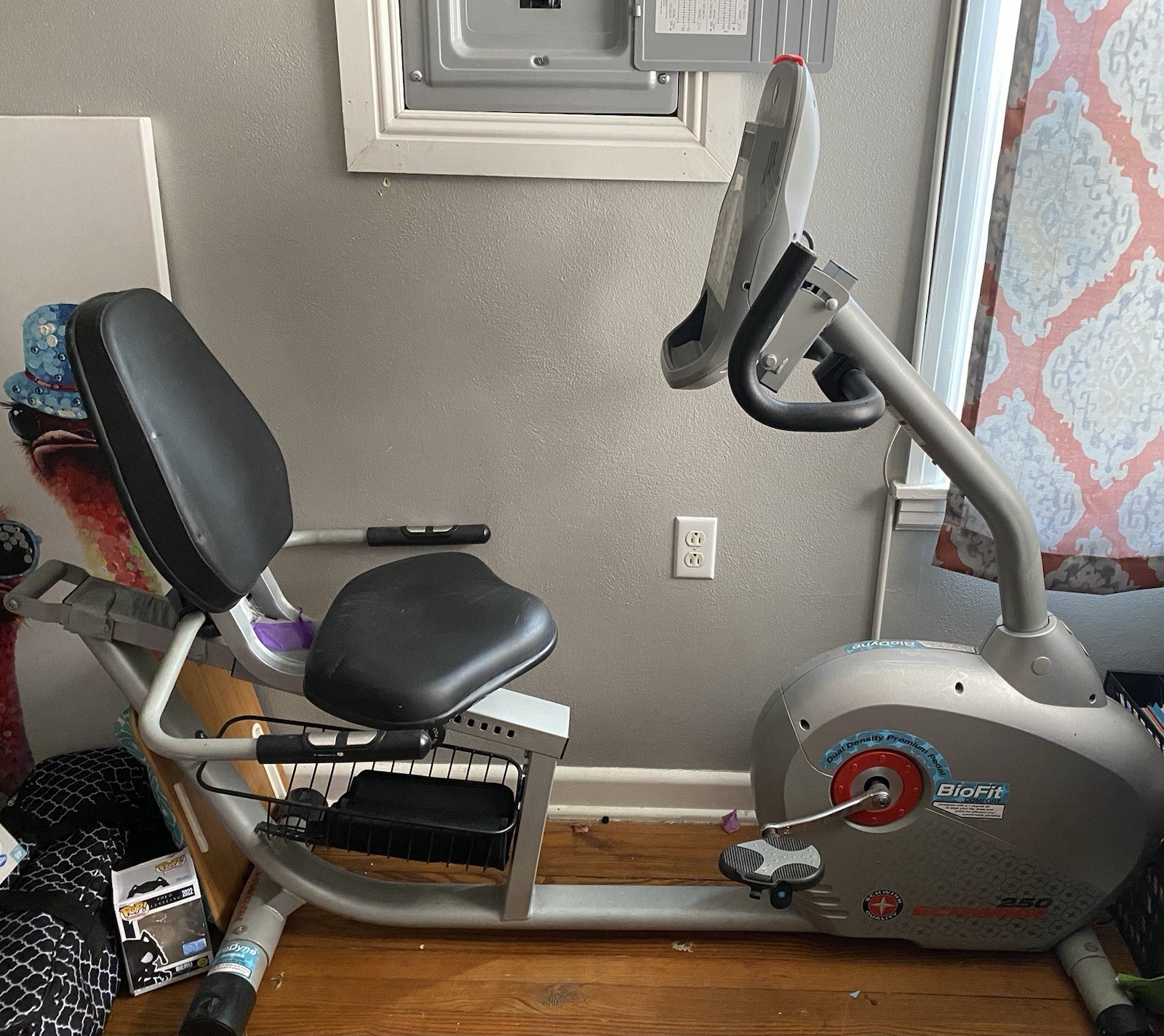 Schwinn 230 Recumbent Exercise Bike Adjustable Seat Magnetic Gray/Black
