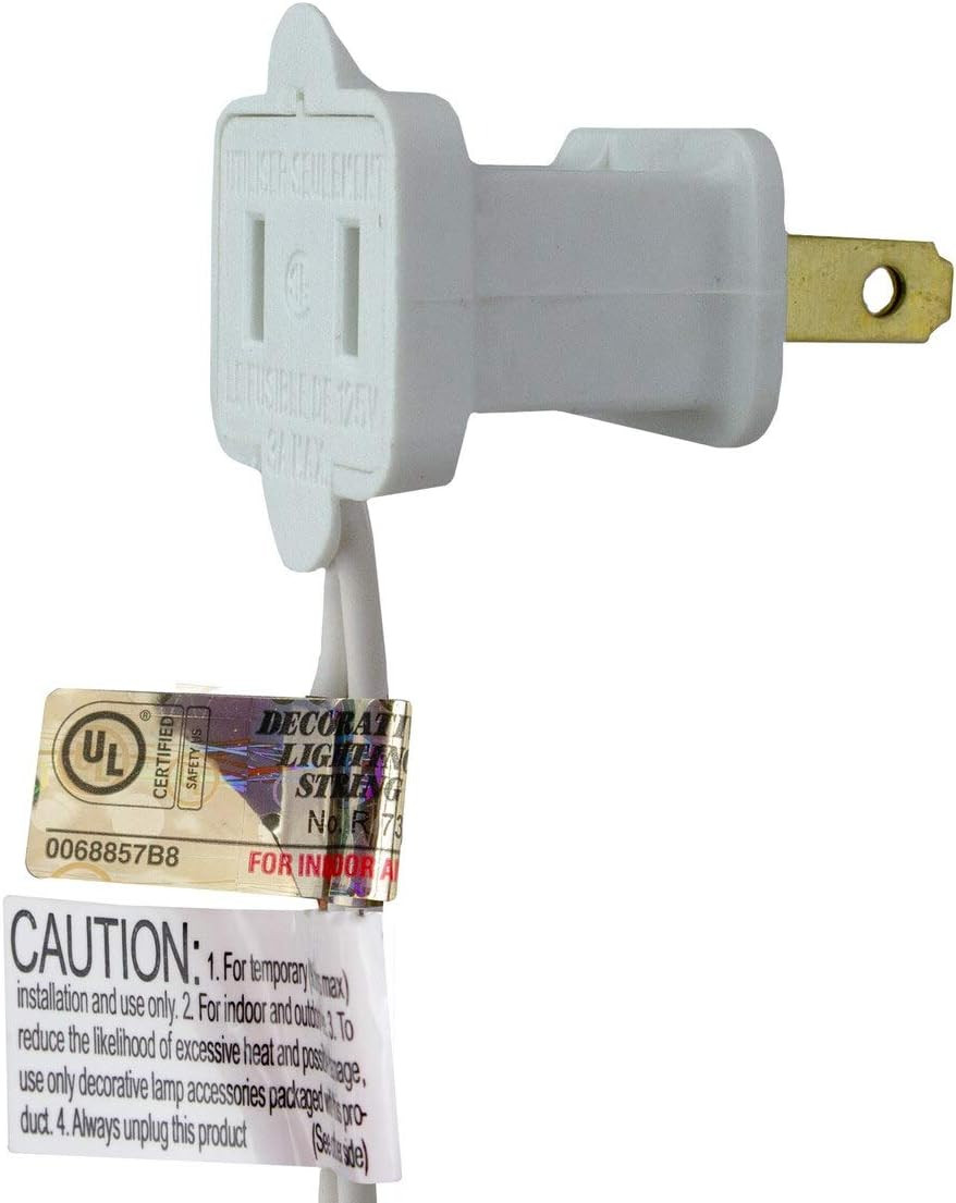 Mini Christmas Light Set - Clear - 3' White Wire - 10ct