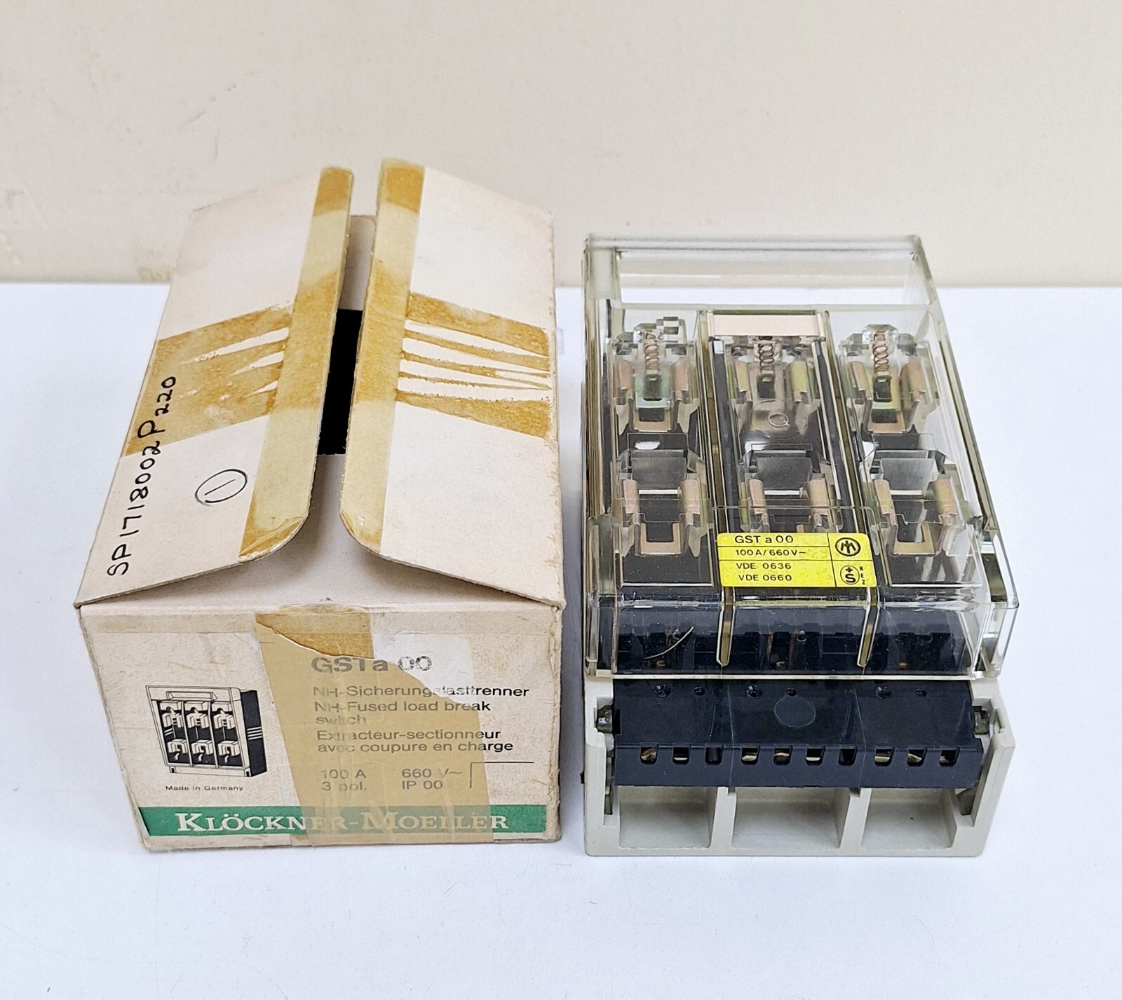 Klockner-Moeller GSTa00 / 100A NH-Fused Load Break Switch 660V 3 Poles