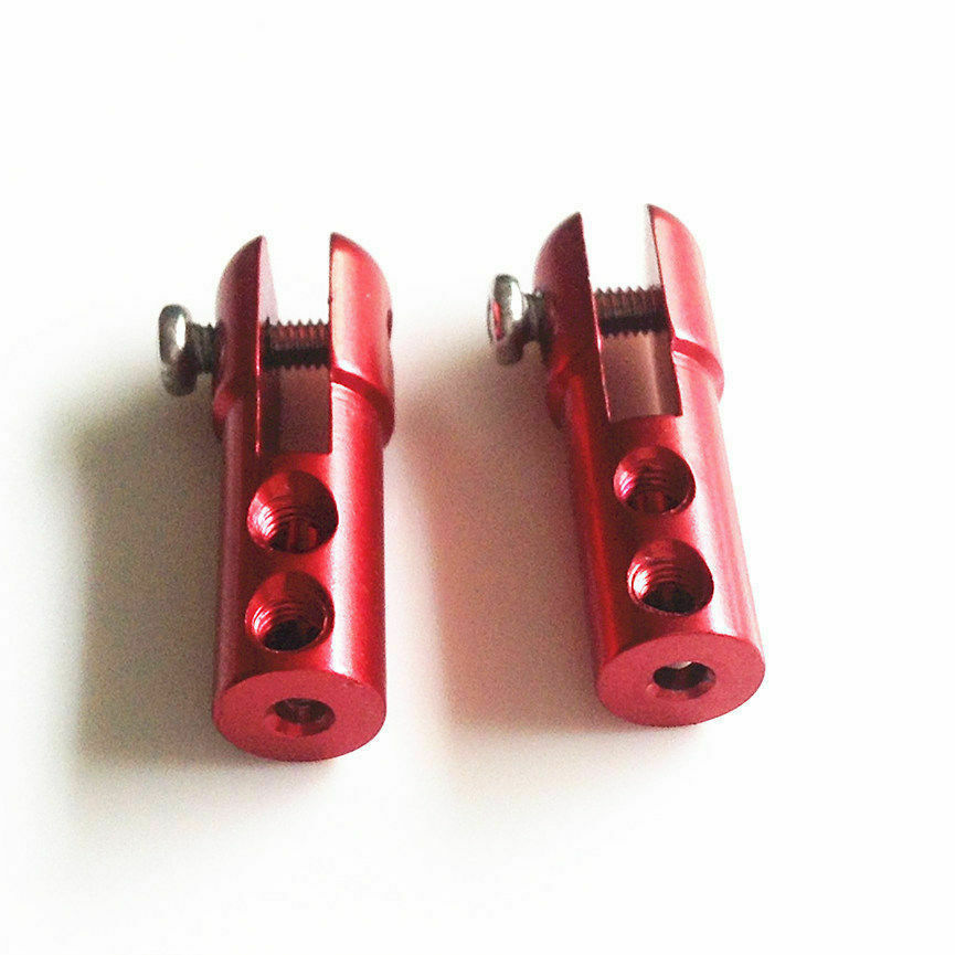New 2Pcs CNC Aluminum Servo Rudder Arm Linkage Clip Adaptor for RC Boat