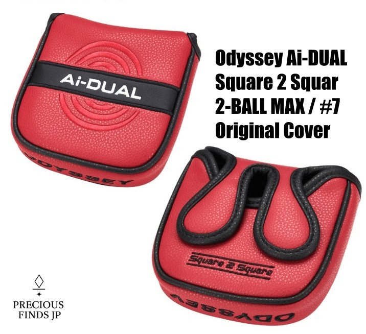 Odyssey Ai-DUAL Square 2 Squar 2 BALL MAX #7 Putter Headcover – OEM Original