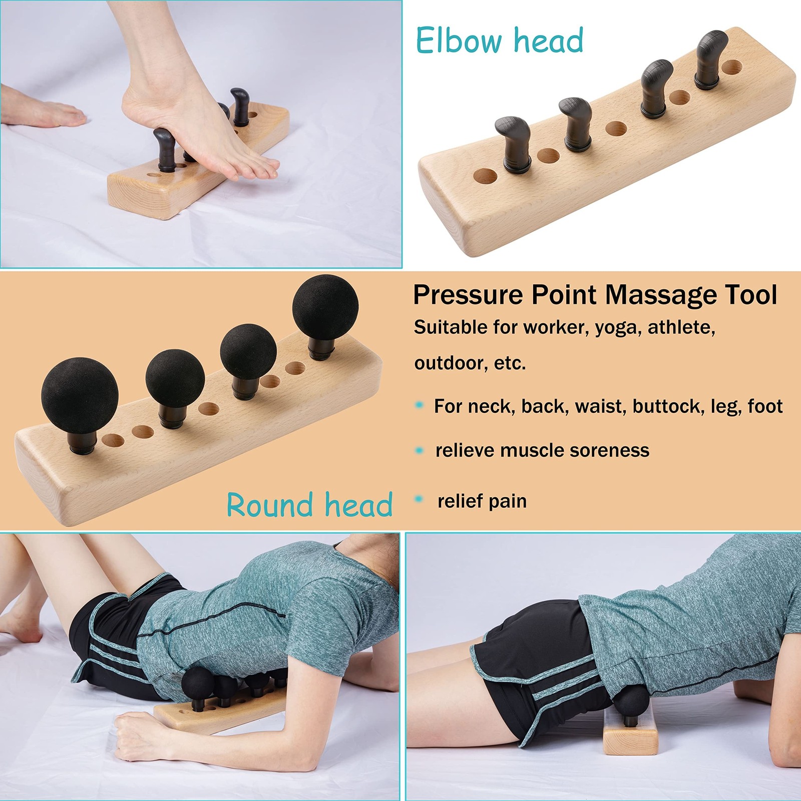 Psoas Muscle Release Tool, Hip Hook, Flexor Muscle Tool, Trigger Point Massag...