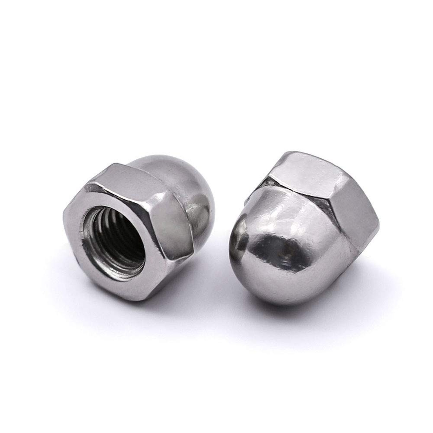 M10-1.5 (10 pcs) Acorn Hex Cap Nuts Metric Dome Head Nuts, 304 Stainless Stee...