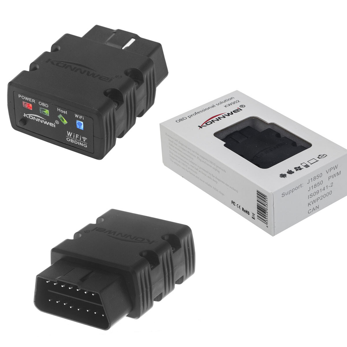Bluetooth 4.0 ELM327 OBD2 Car Code Auto Reader Scaner For IOS iPhone Android USA