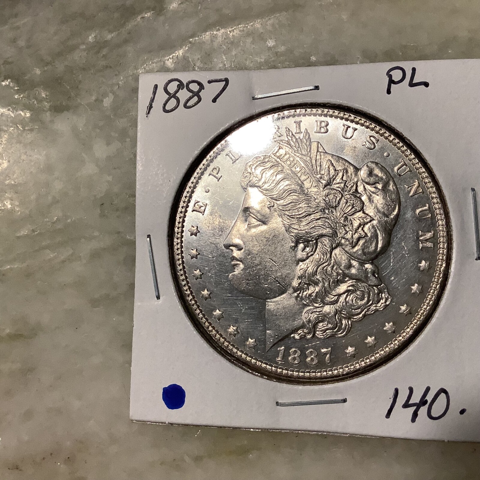 1887 Silver Morgan Dollar BU