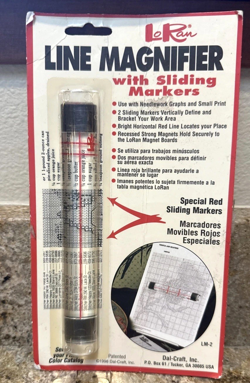 LoRan LM-2 Line Magnifier with Sliding Markers NEW