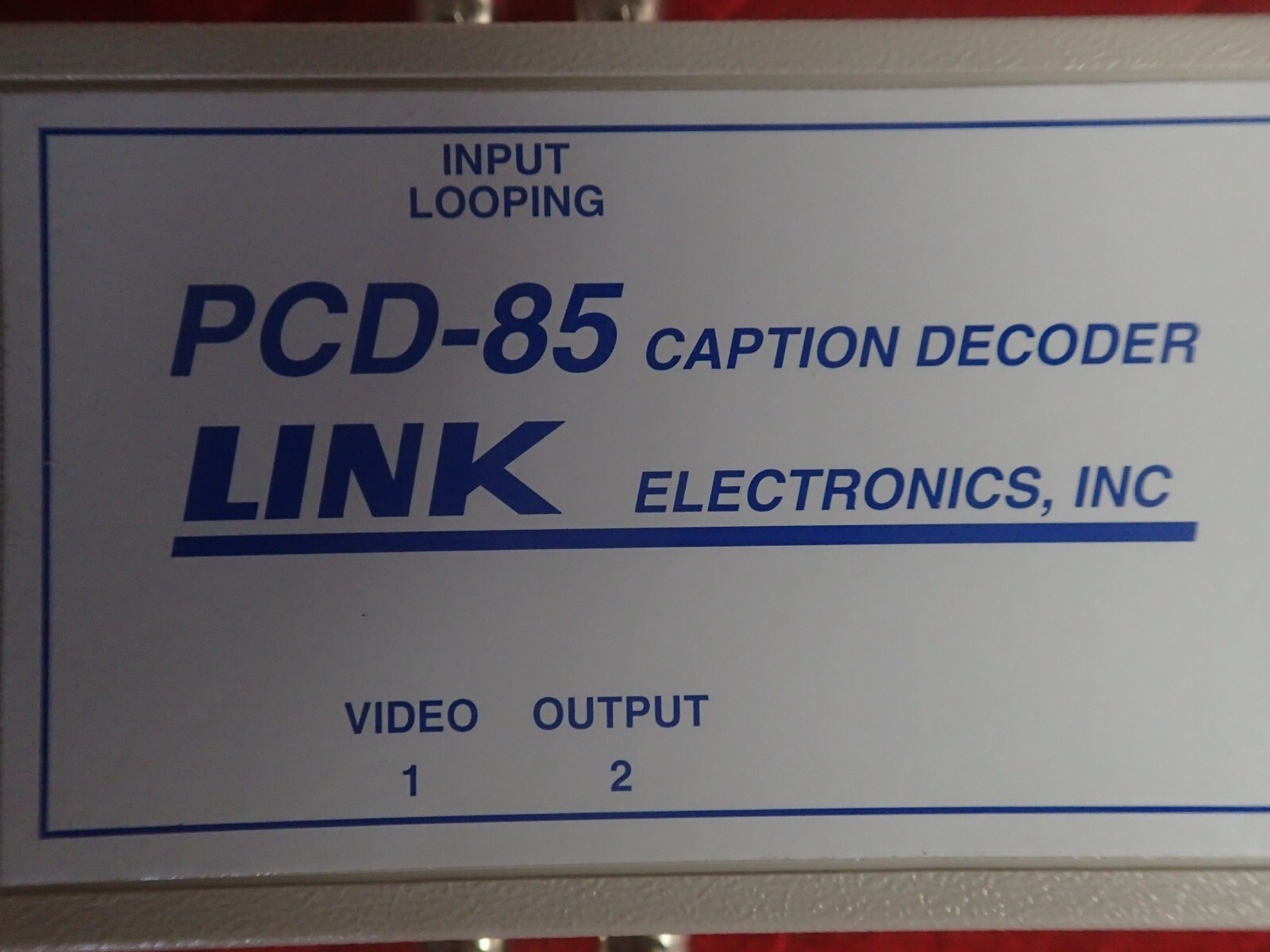 Link Electronics - PCD-85 - Portable Closed Caption Decoder - with Power Supply