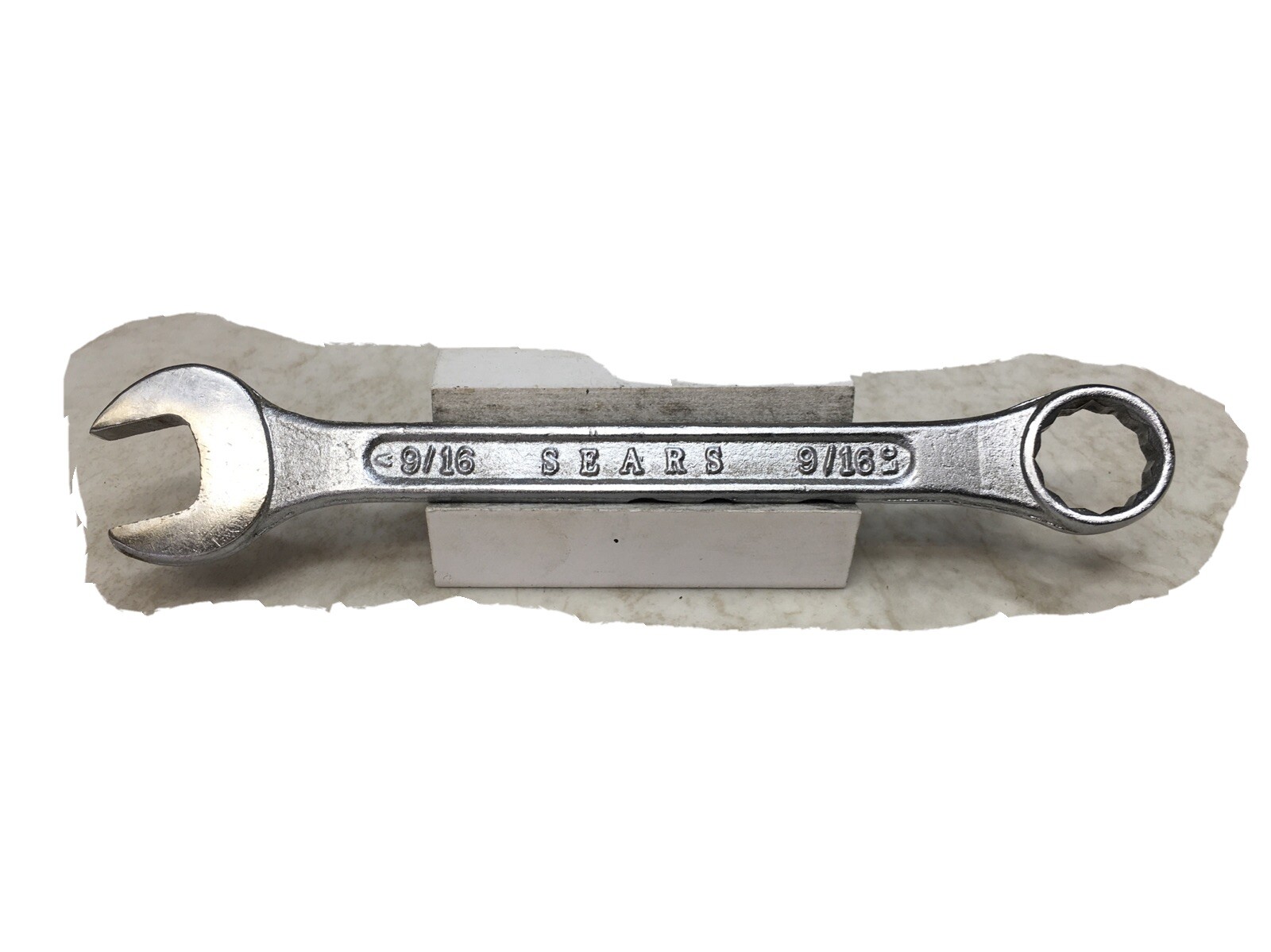 SEARS 12pt Combination Wrench, 6in., Size 9/16”, Made In USA