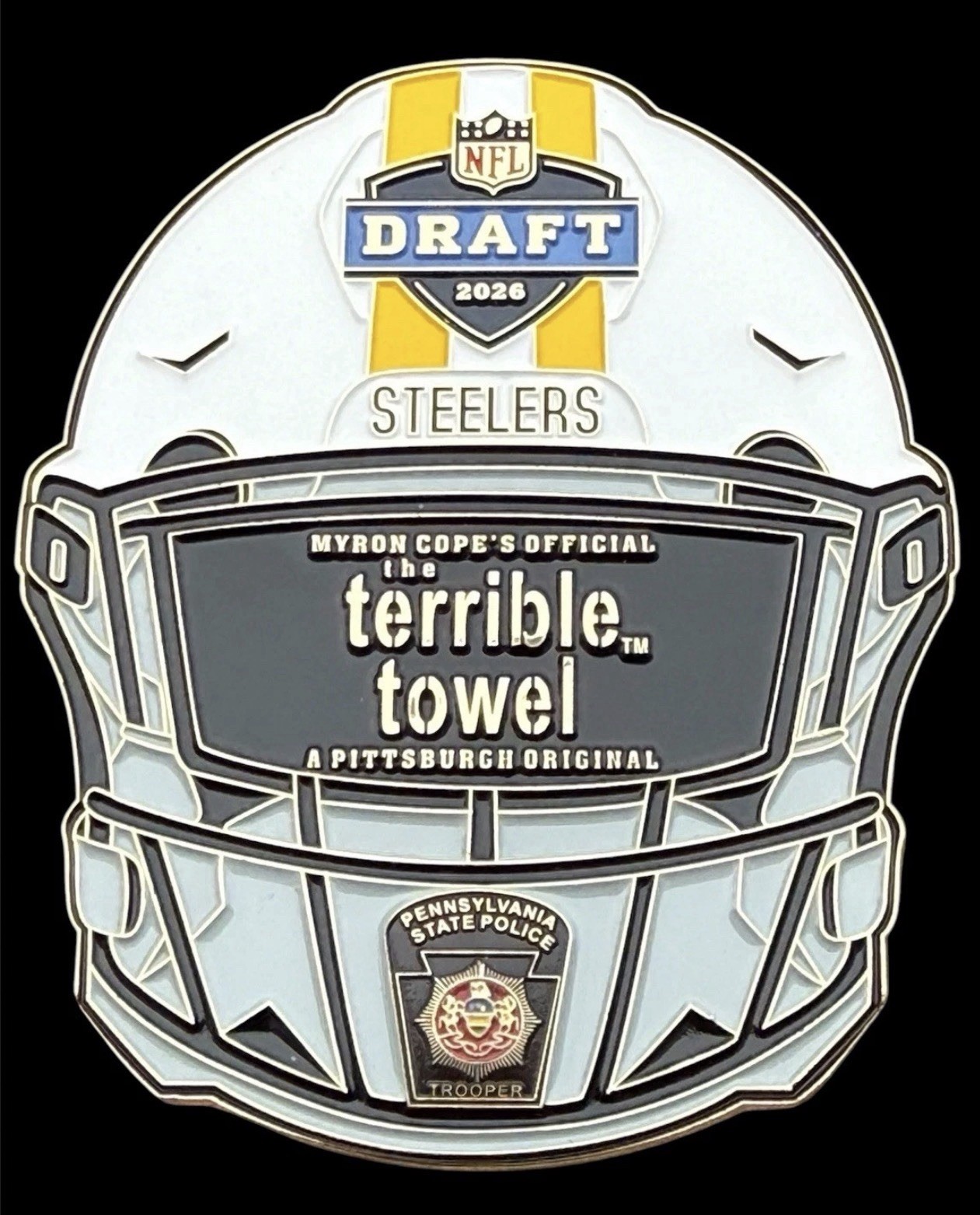 Amazing Team Steelers Pittsburgh, Draft Pennsylvania Police Challenge Coin