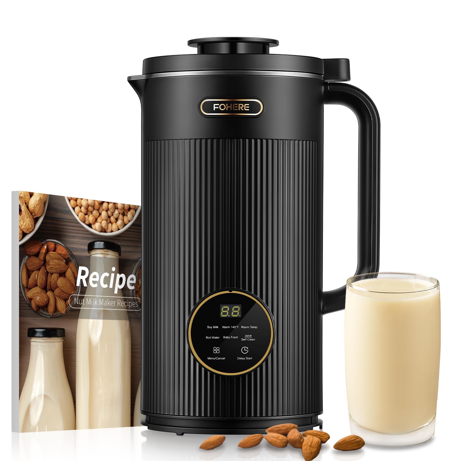 Nut Milk Maker 35oz 800W Automatic Plant-Based Machine - Fresh Dairy-Free