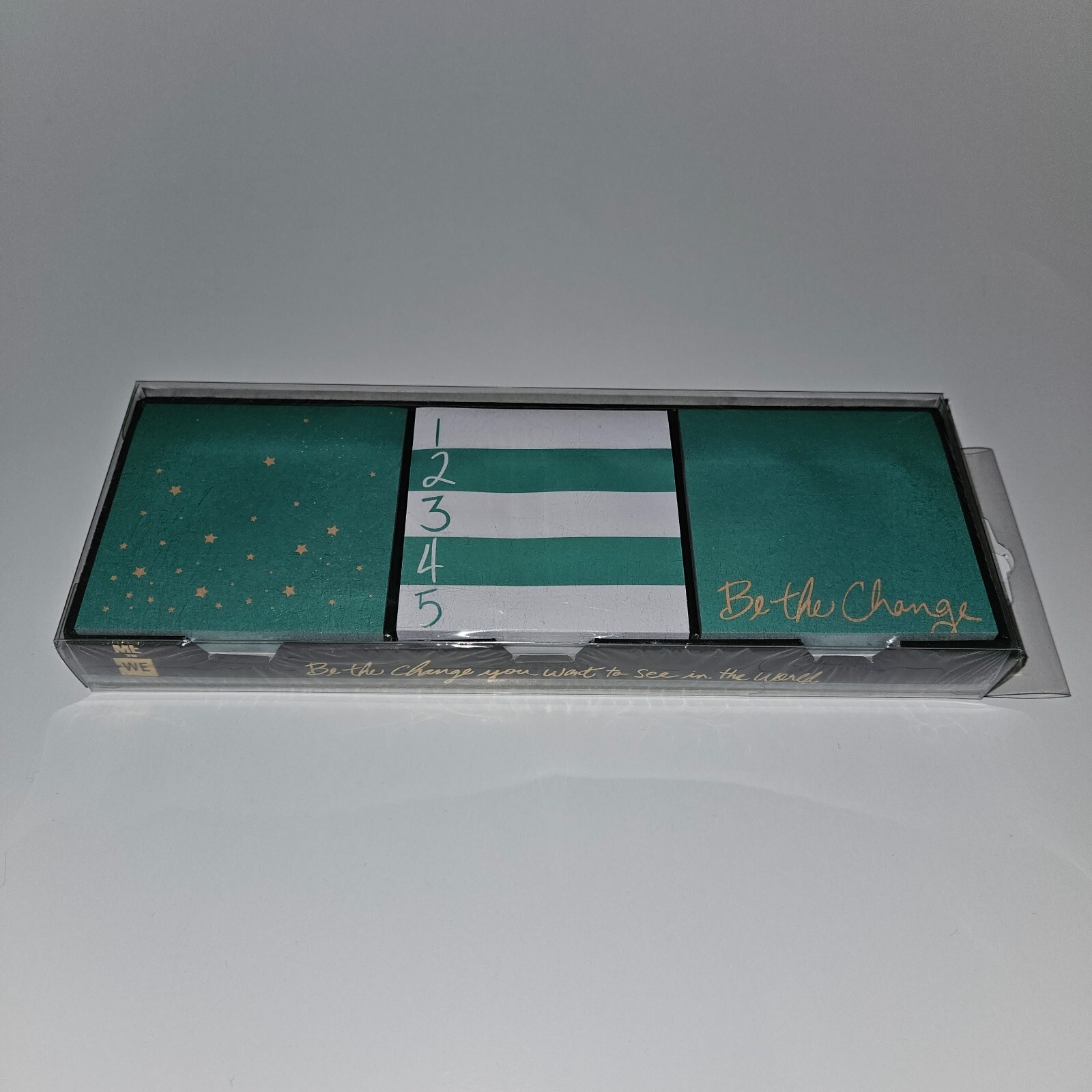 NEW Be The Change You Want To See Note Pads (3 Designs) Me To We Green