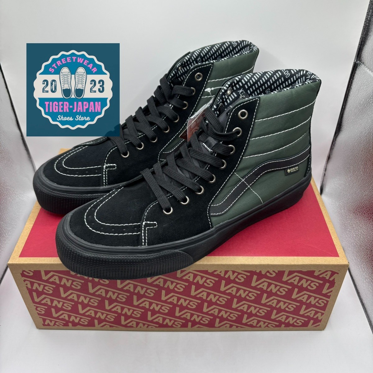 VANS Skate High GORE-TEX VN000DCBYJ7 OUTDOOR BLACK/GREEN Men Shoes