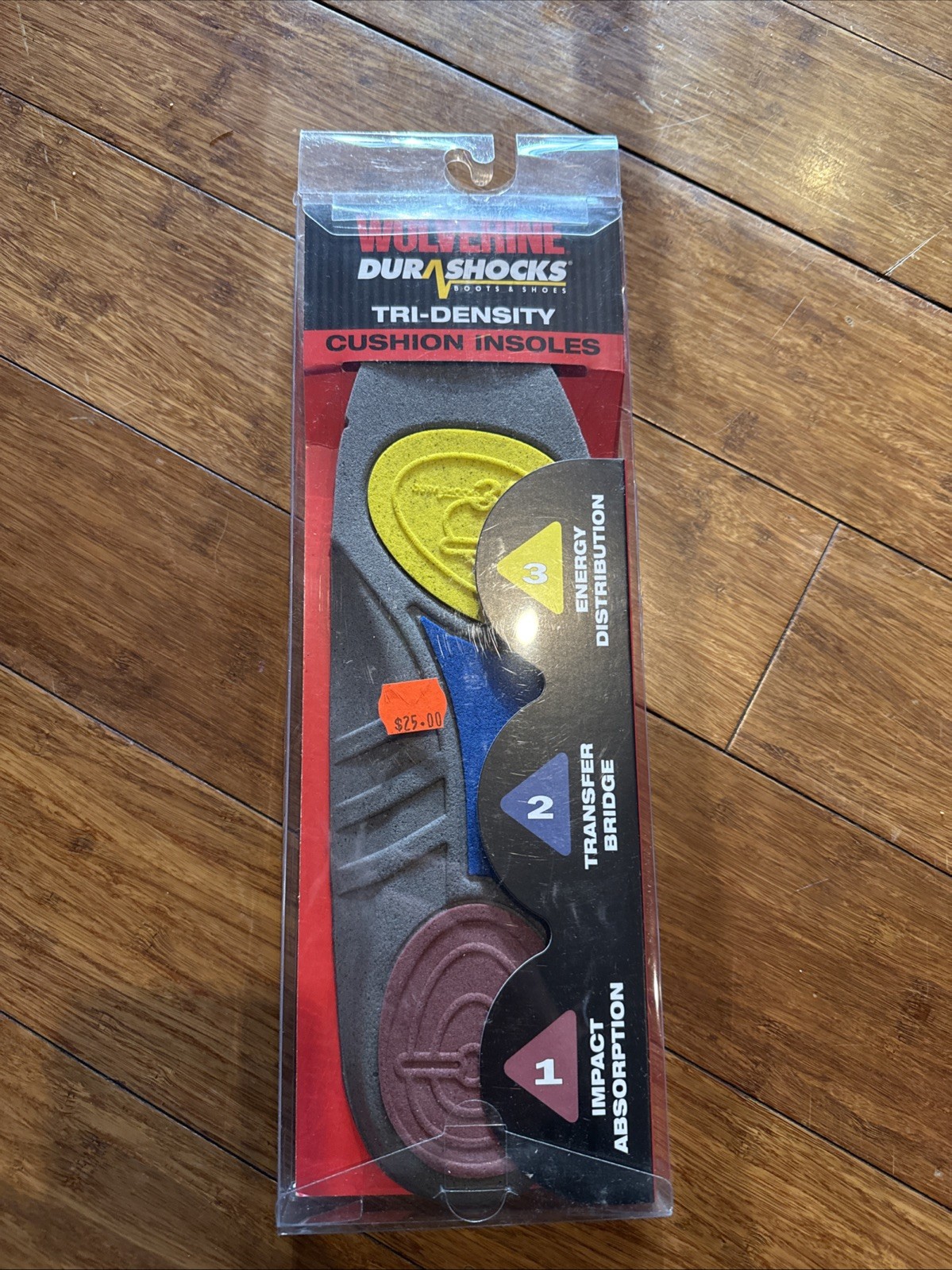 Wolverine Mens Durashock Cushion Insoles All Day Comfort Gel Heel Pad Size 13