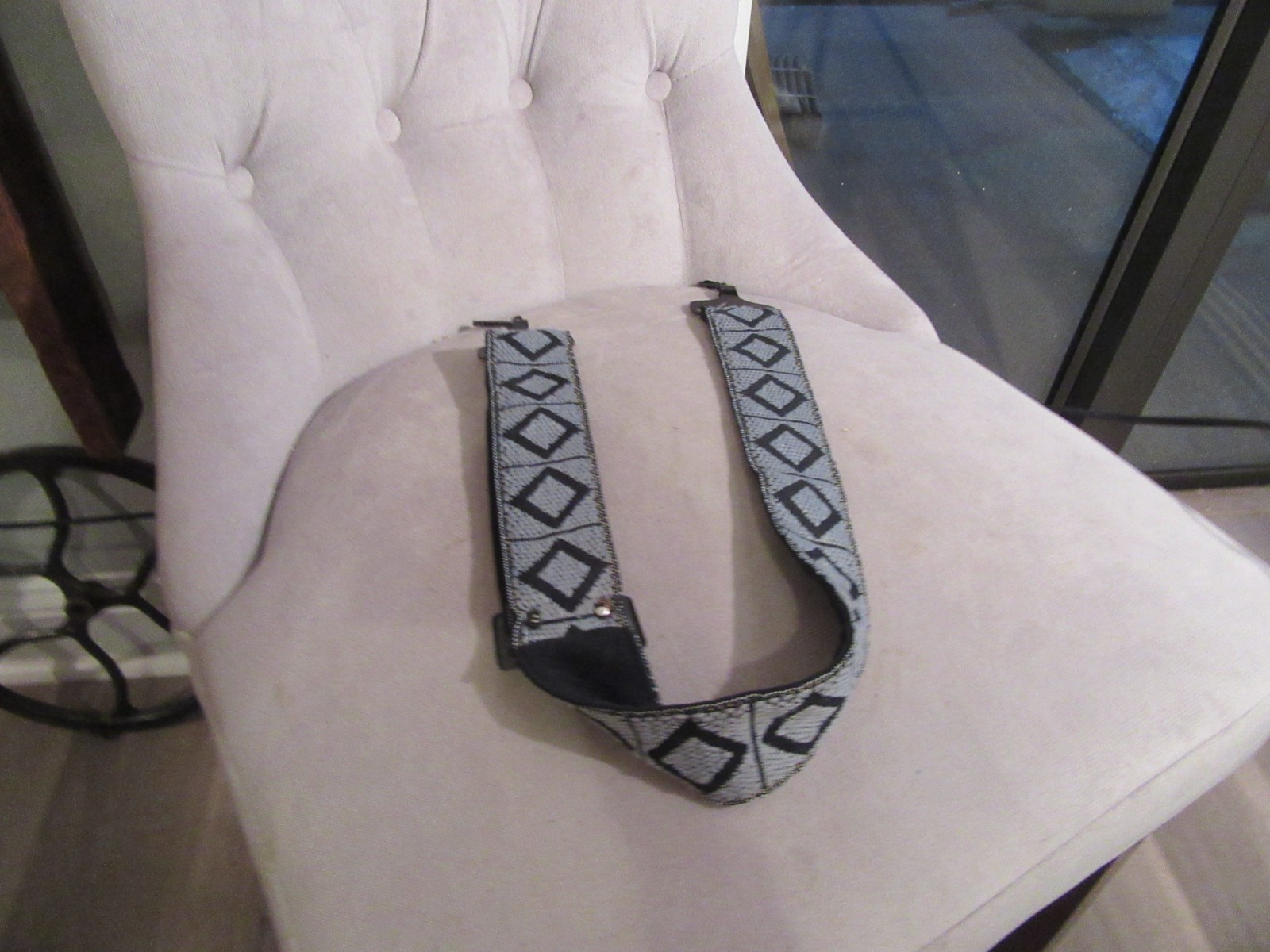 Nice Grey and Black Hippie Camera Strap in Very Nice Shape