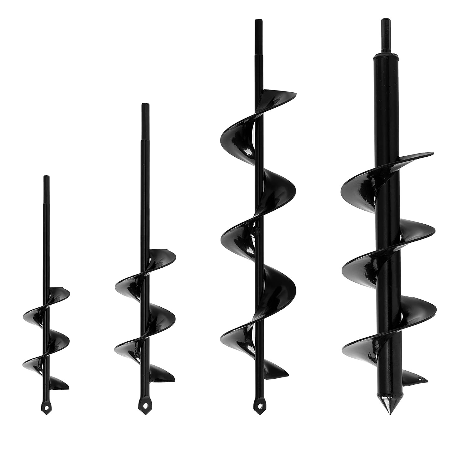 Auger Drill Bit Set For Planting 4 Pcs Garden Bulb Planter Hex Drive Digger