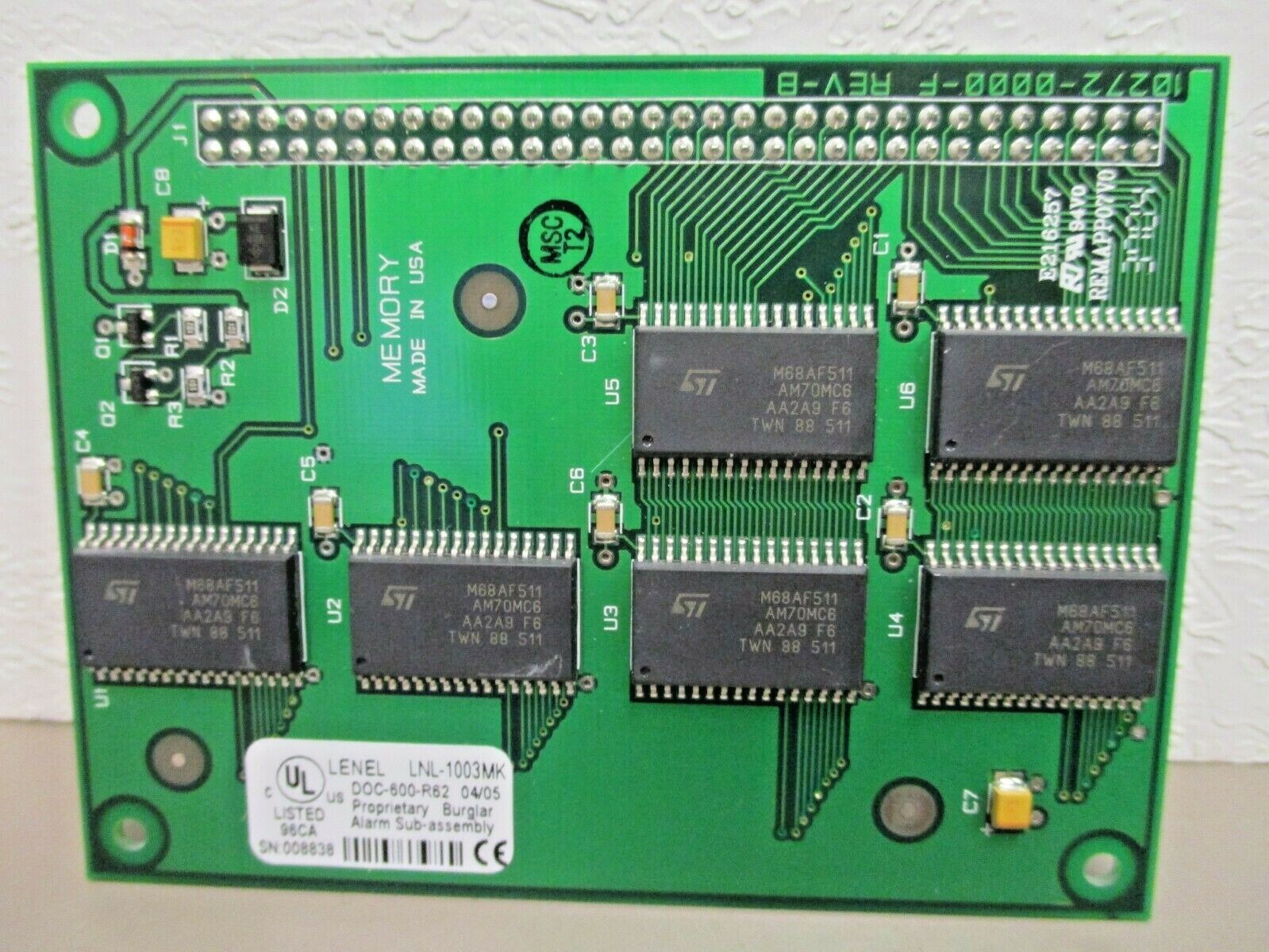 LENEL  LNL-1003MK  3MB Memory Expansion Board  3-Megabyte Storage Capacity