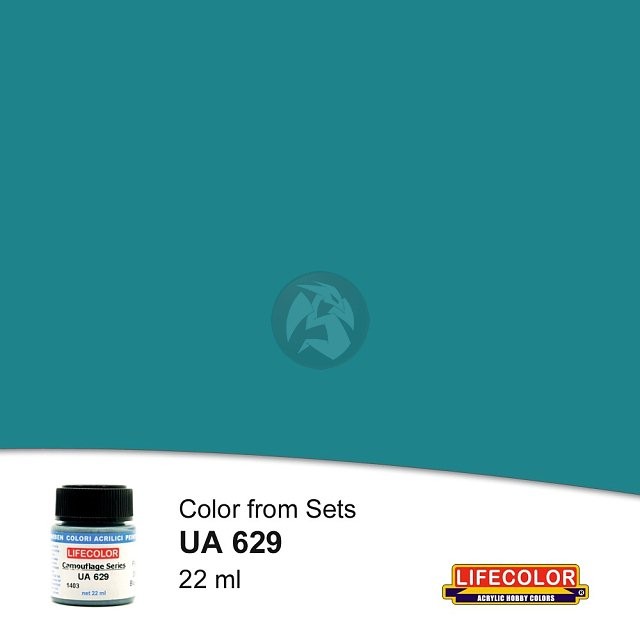 LifeColor Acrylic Paint Color Sets USN WWII Flight Deck Blue 21 FS 35164 UA629