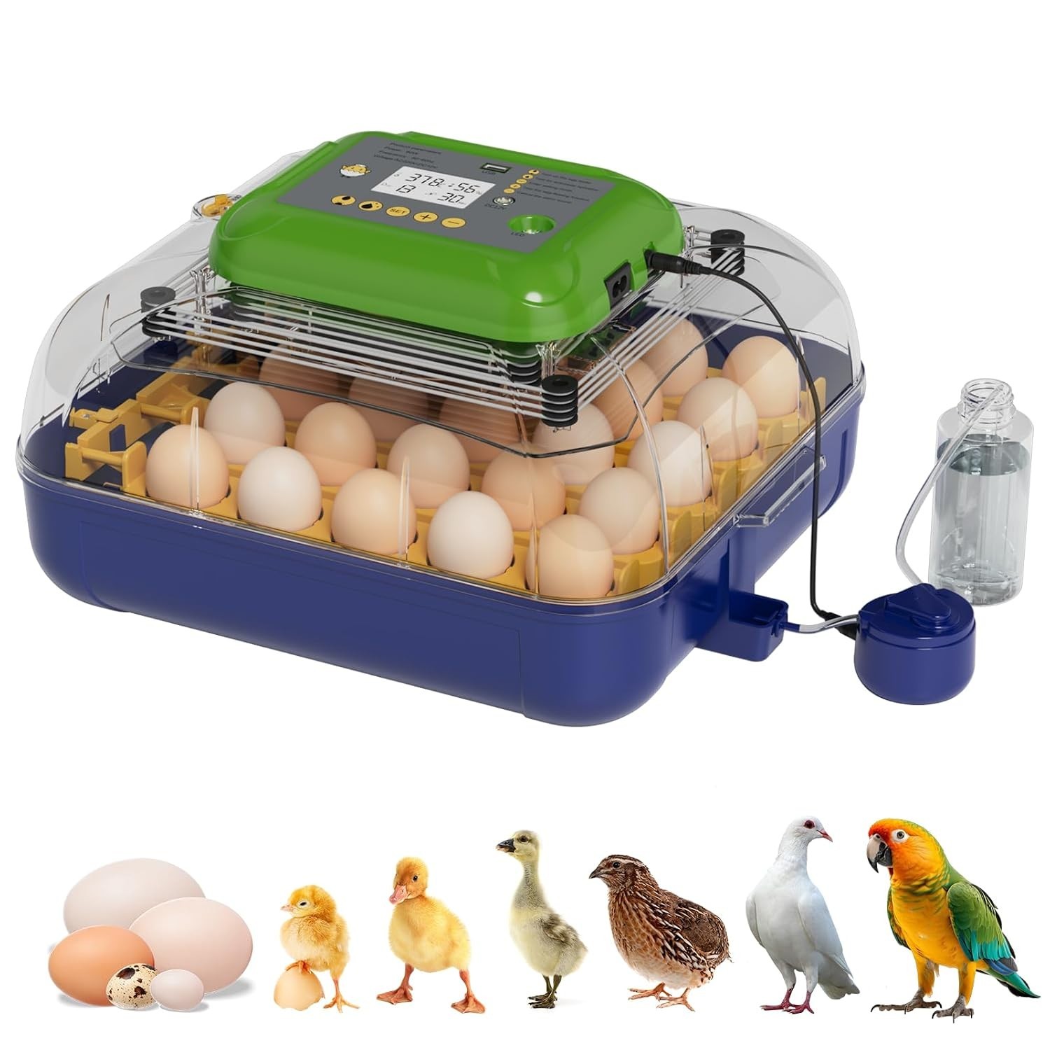 25 Egg Incubator for Hatching Eggs, Chicken Incubator with Automatic Turner,