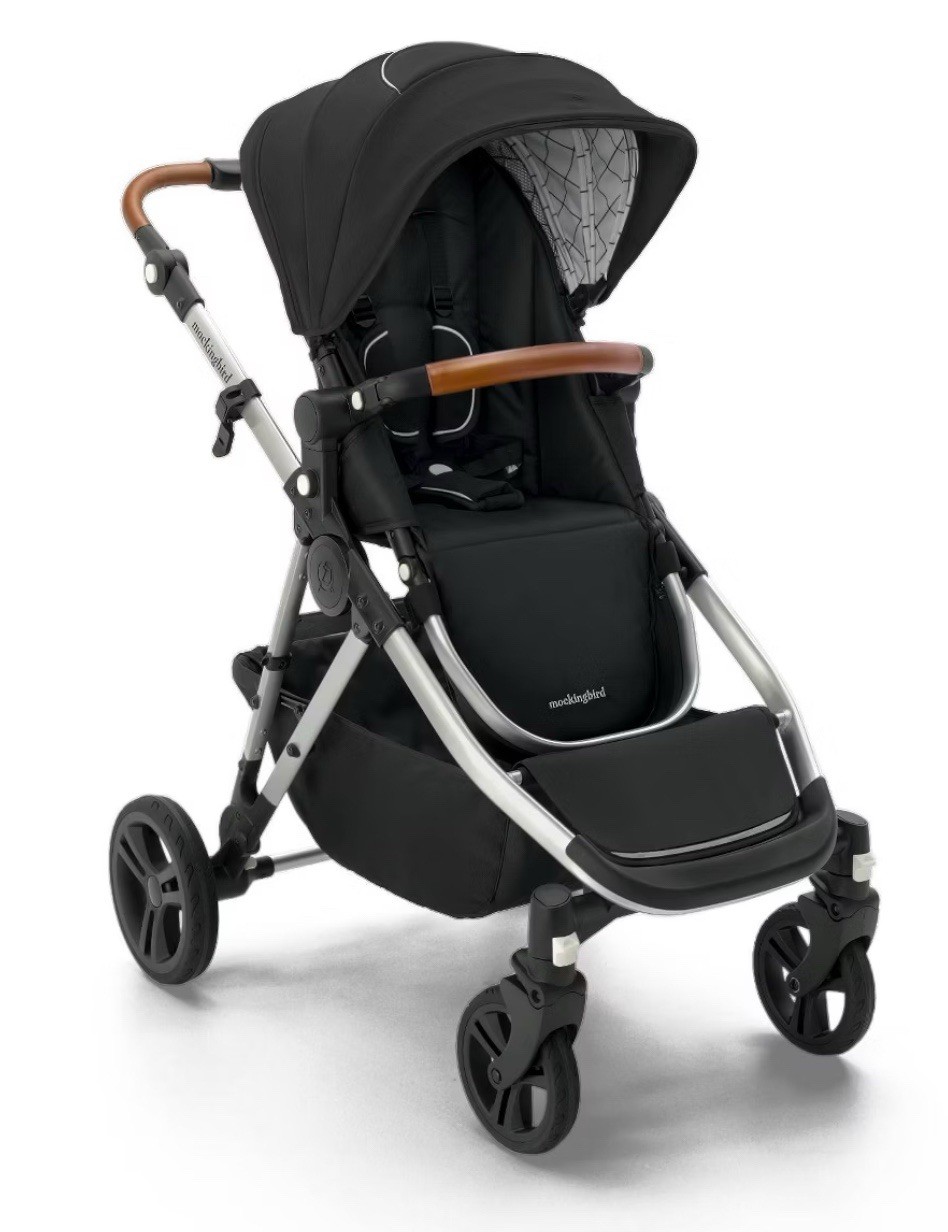 Mockingbird Single-To-Double Stroller 2.0 Black
