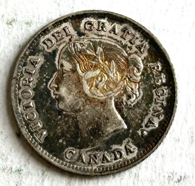 CANADA SILVER 5 CENTS 1899 - HIGH GRADE