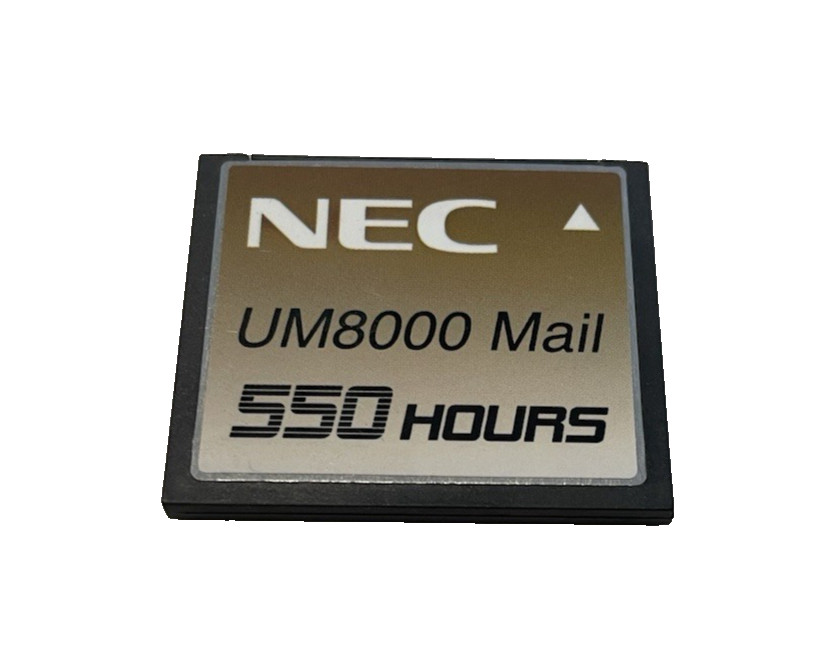 NEC 670837 UM8000 Voice Mail 550 Hours Univerge SV8100 SV9100 Compact Flash Card