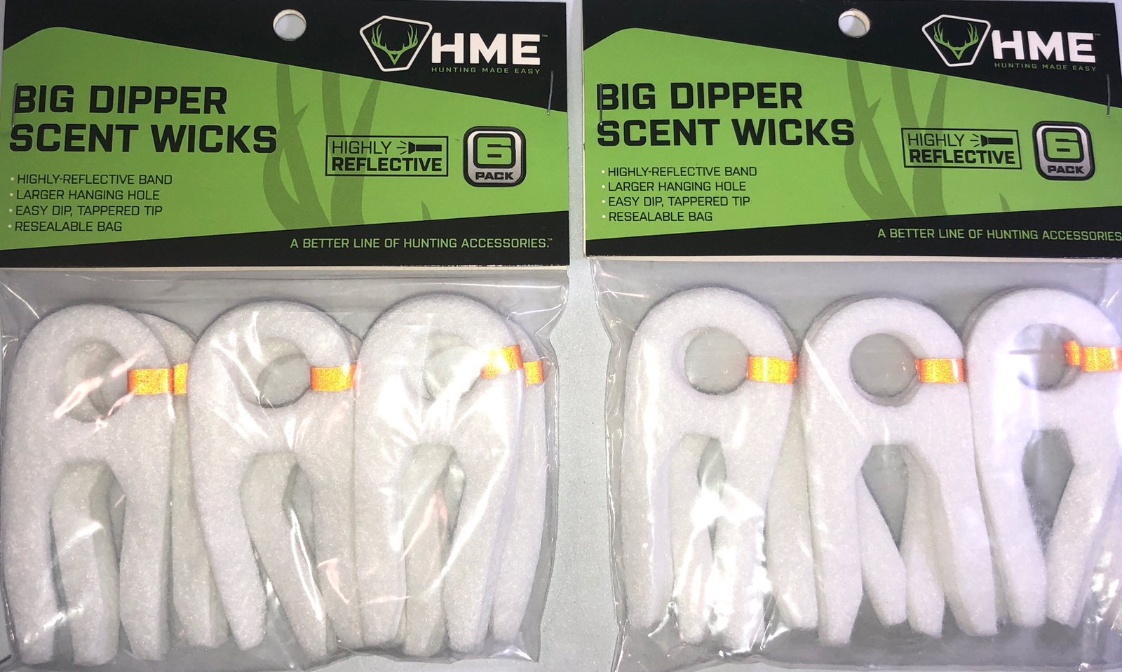 SHIP24HRS-HME #BDSW Big Dipper Scent Wicks-2pks Of 6 Per Pack=12 Wicks Total-NEW