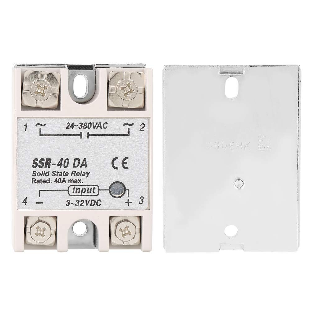 SSR40DA 40A Single Phase DCAC Solid State Relay Input 332V Output AC 1 PCS