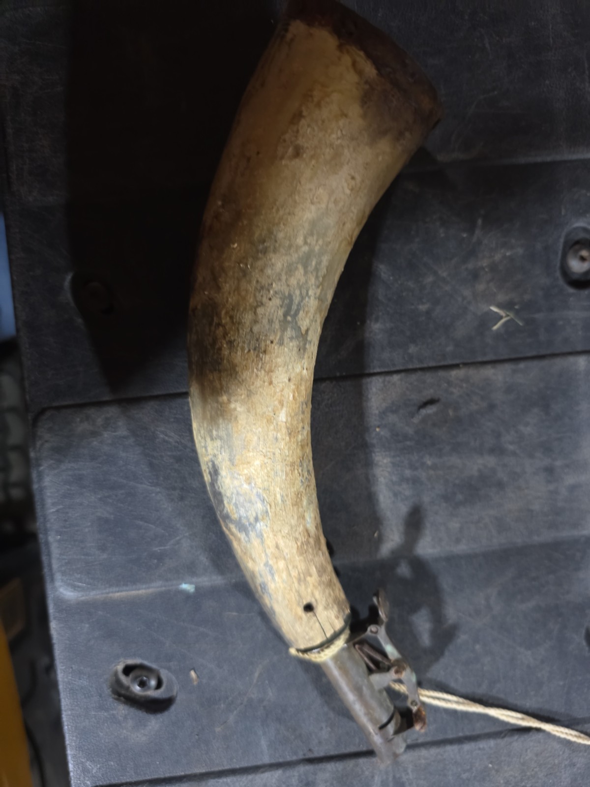 Antique Horn Ammo Loader With BBs