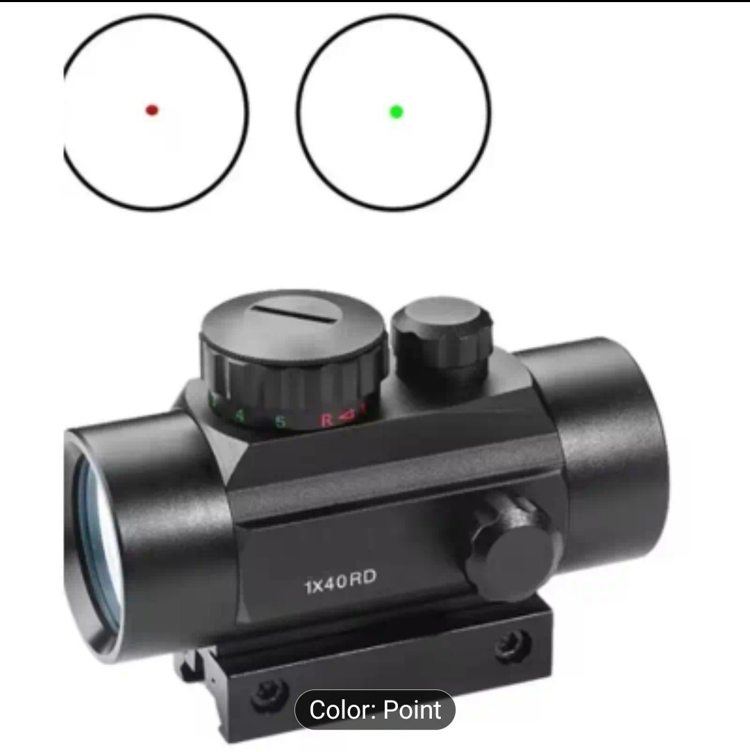 1X40 Red Green Dot Sight Riflescope