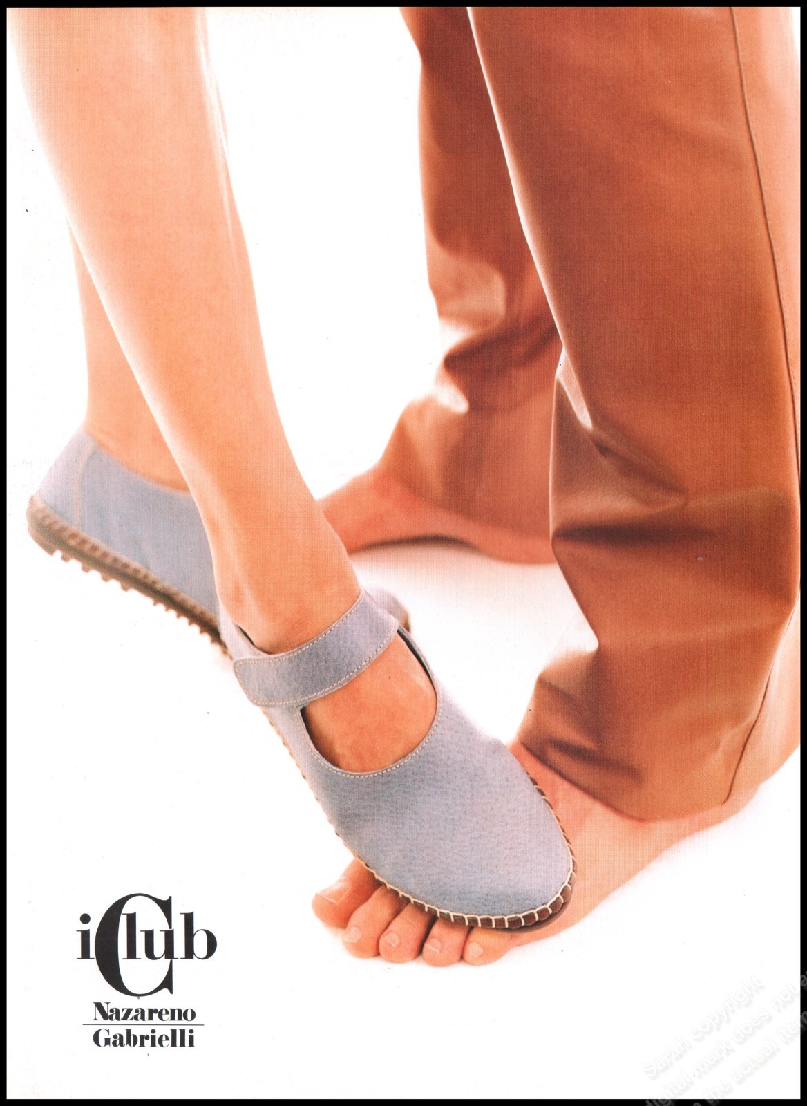 1990's Footwear N. Gabrielli Magazine Print Ad Women Fashion Ankles shoes -10B