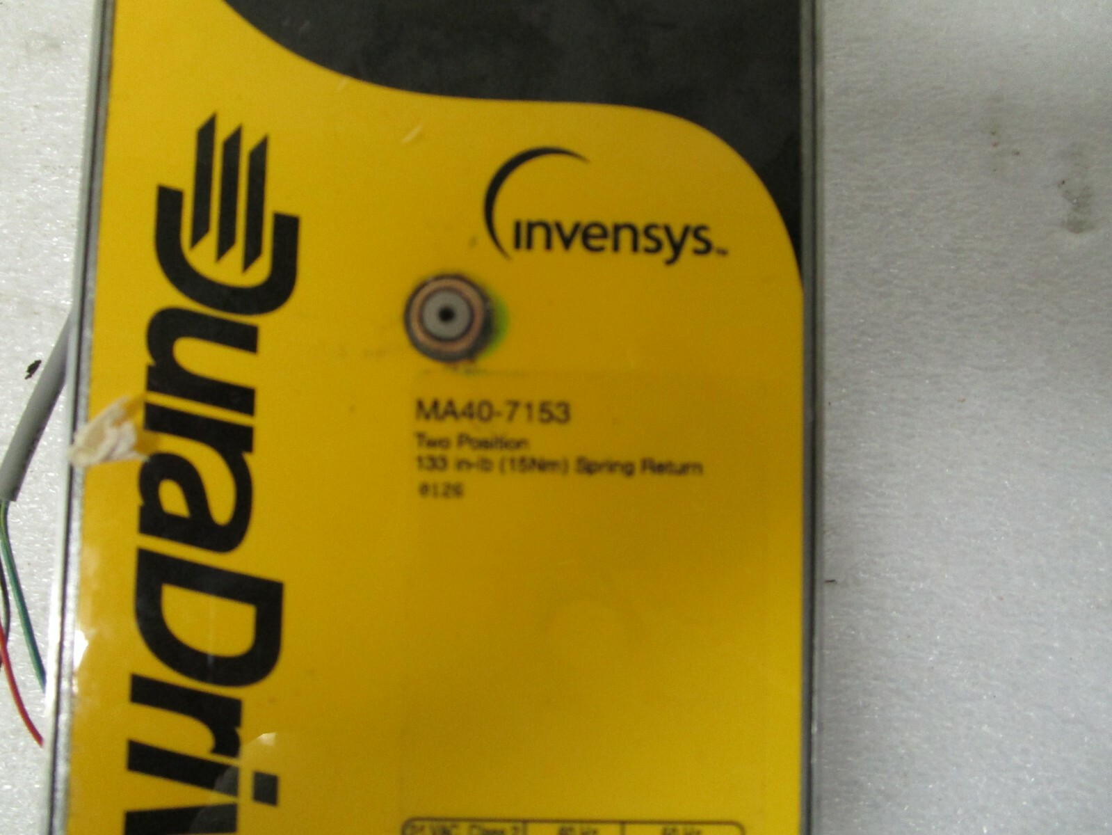 Schneider Invensys DuraDrive MA40-7153 Two Position Spring Return Actuator 24VAC