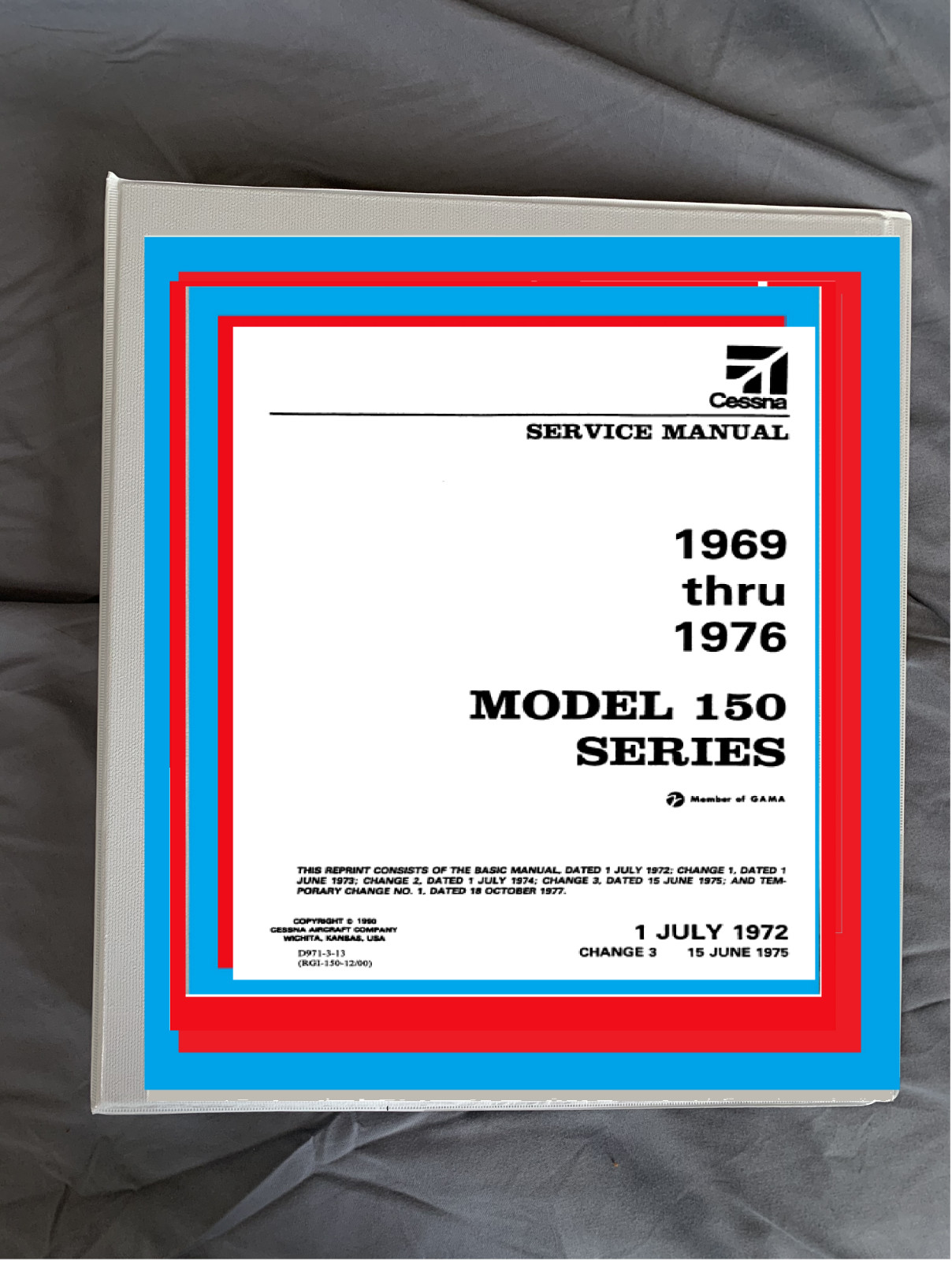 1969-1976 Cessna 150 service repair shop manual printed in binder 70 71 72 73 75