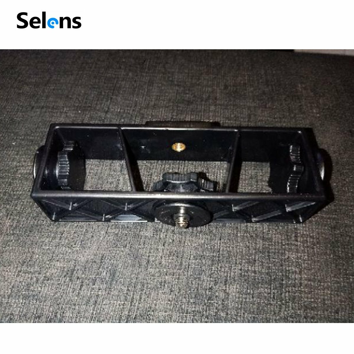Screw Triple Tripod Stand Holder Mount Bracket Adapter for Phone Camera Makeup