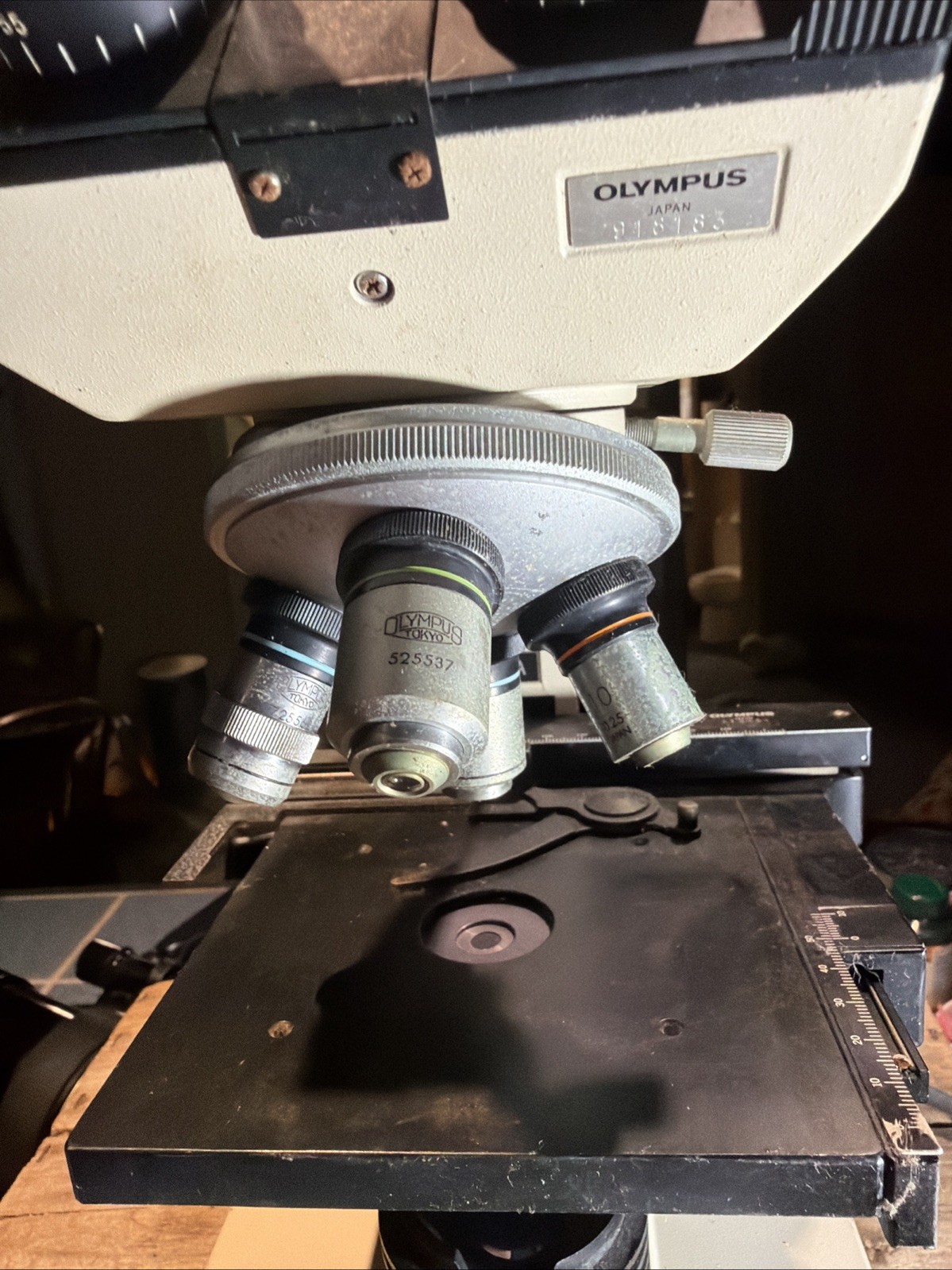 Vintage Olympus CHA Binocular Microscope - Tested Working - Japan - Lab Grade