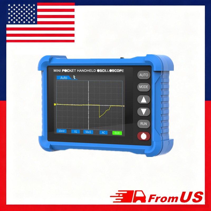 2.5MS/s 250kHz Handheld Oscilloscope 2.8" HD 400mAh Auto Measure Portable
