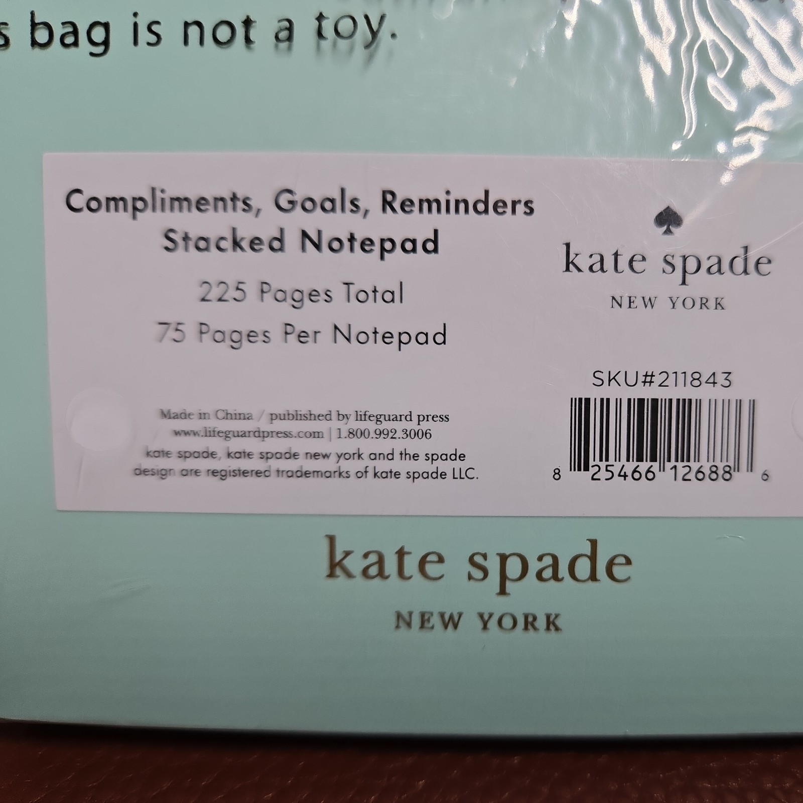 Kate Spade New York Stacked Notepad Assorted Sizes with Different Quotes NEW