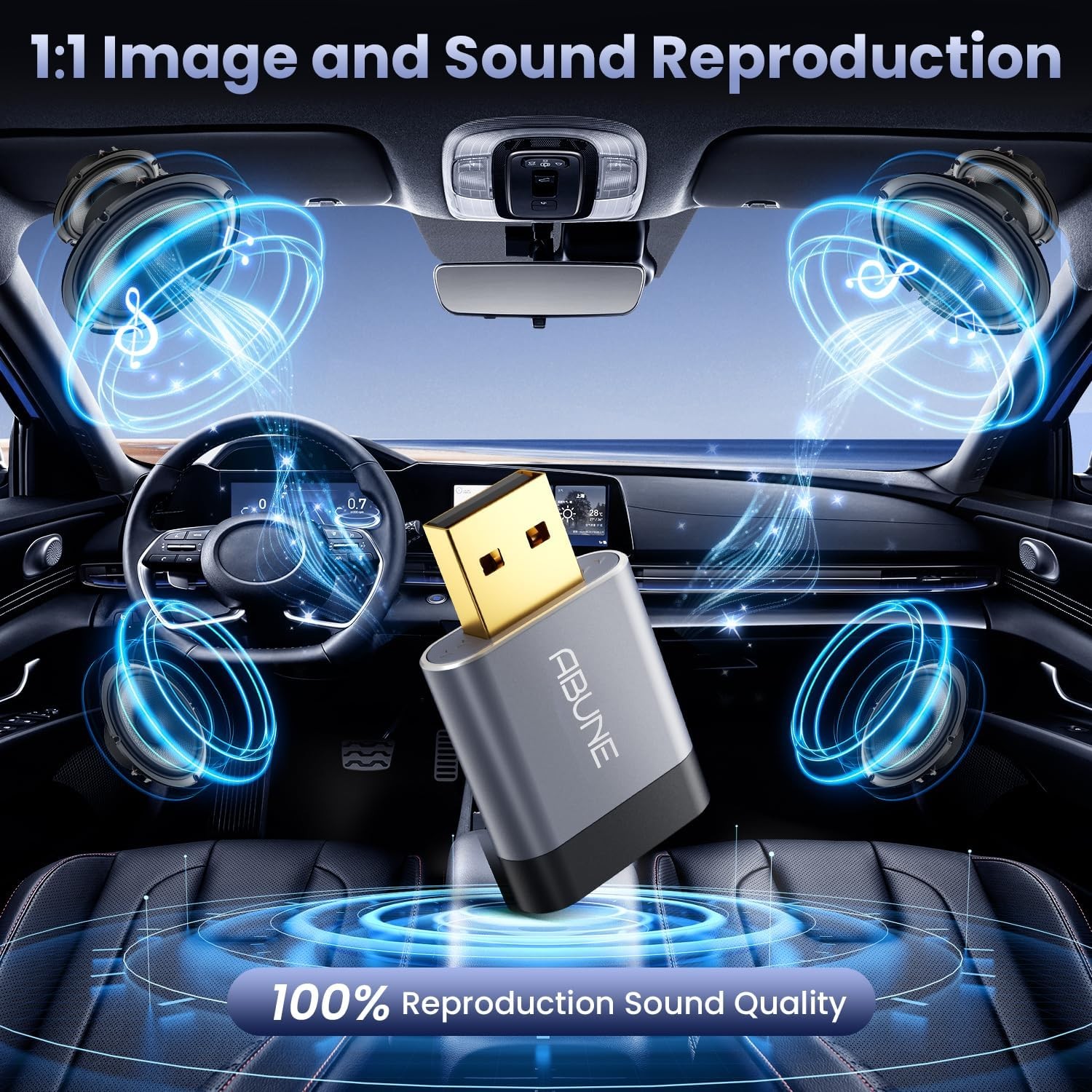 2025 Mini Wireless CarPlay Adapter for iPhone & Android Auto, Easy to Use Blu...