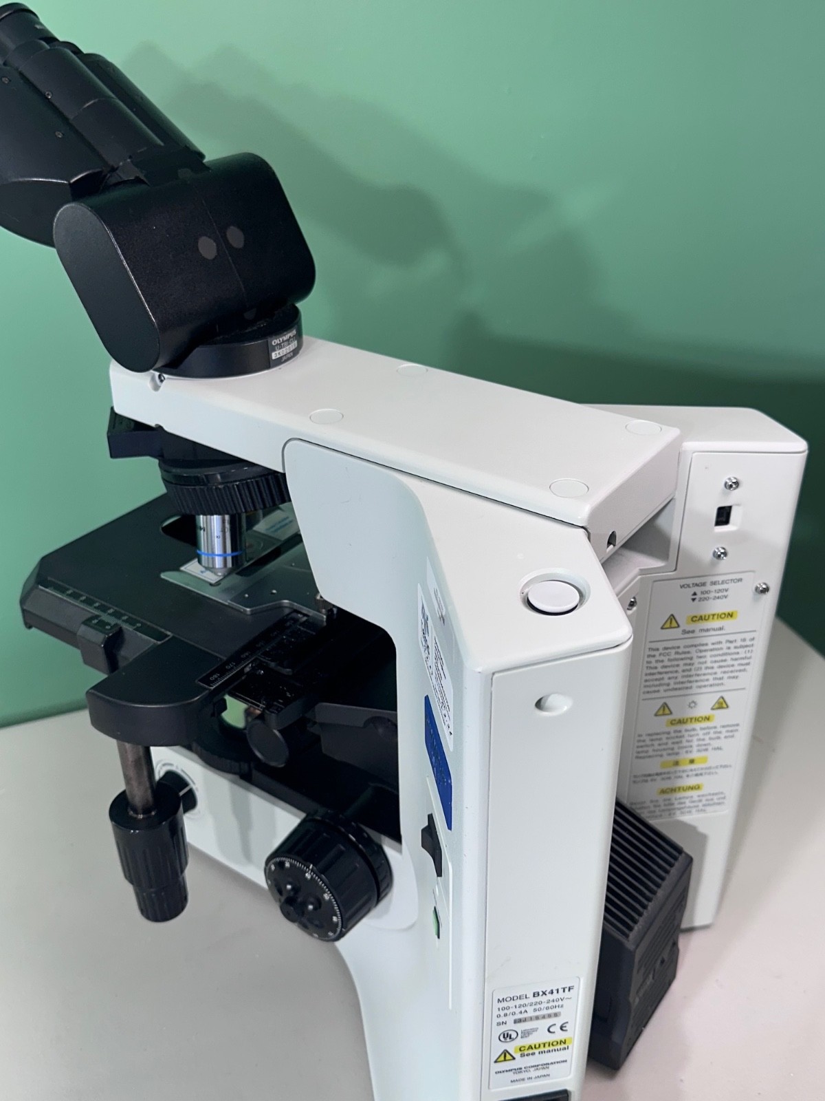 NICE Olympus BX41 Microscope with 3 Objectives, Ergonomic Tilting Head