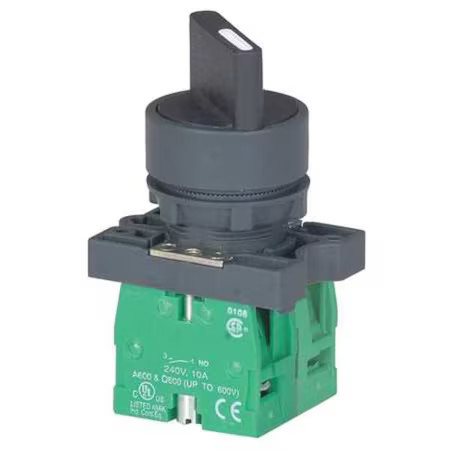 Dayton 30G260 Non-Illum Selectr Swtch, 22Mm, 3 Pos, Lever