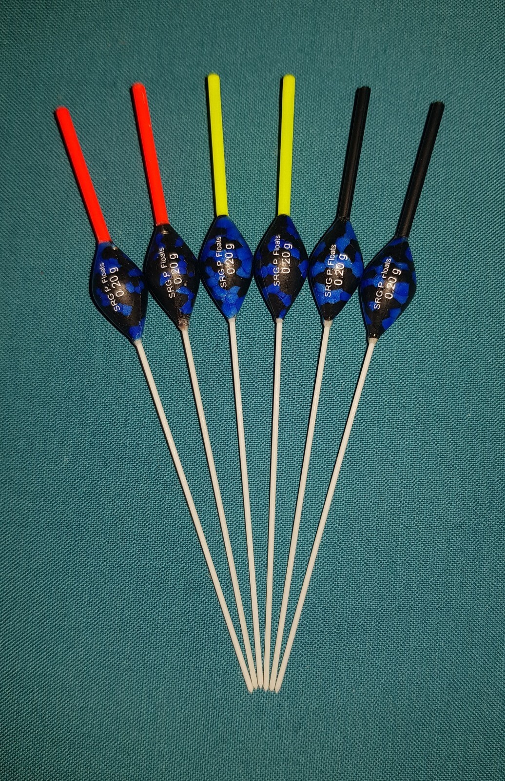Pack of 6 x Power Margin Diamond Fiberglass Stem Pole Floats (SRG103)