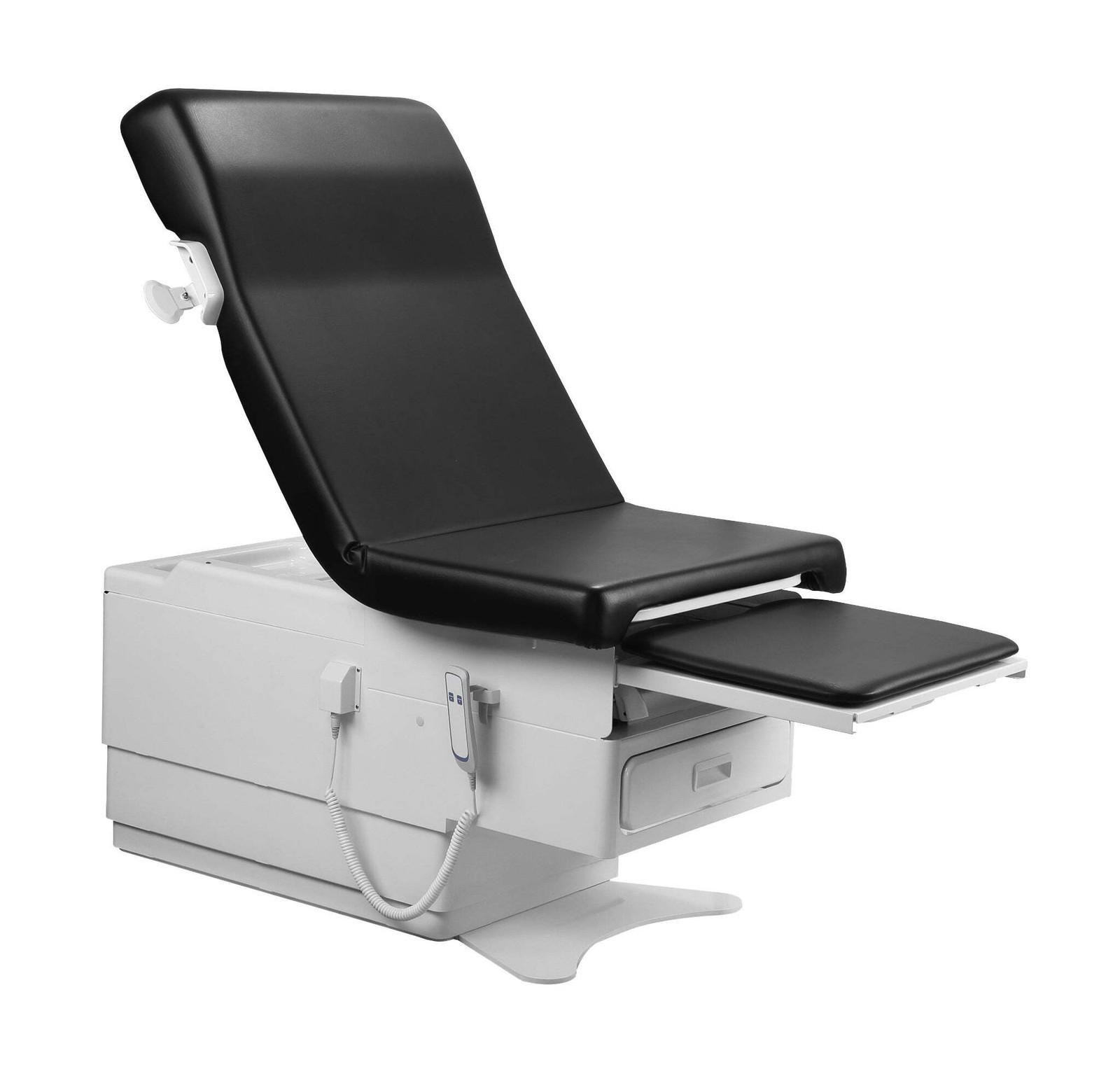 Q-400 Power Hi-Lo Exam Table with Adjustable Back, Hideaway Stirrups