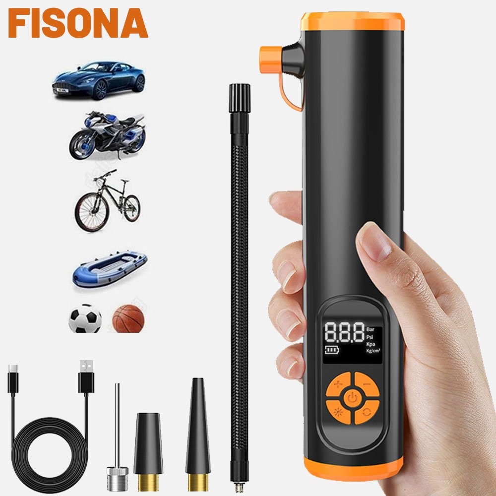 Tire Inflator Portable Air Compressor-Air Pump 150PSI Cordless Electric for Car