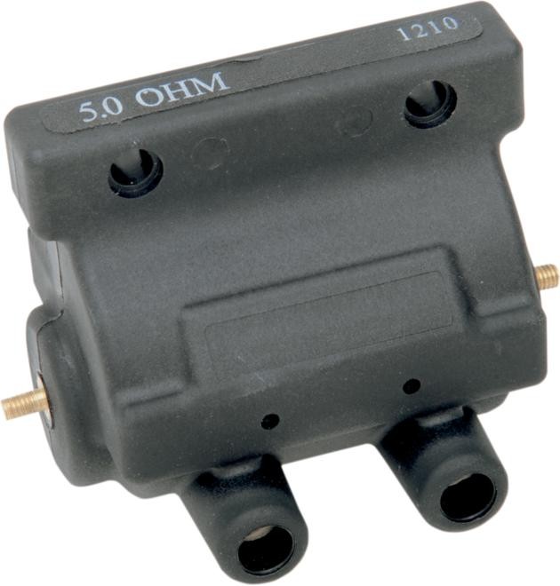 DS Dual-Fire Ignition Coil 5 Ohm Black for Points Ignition 10-2023