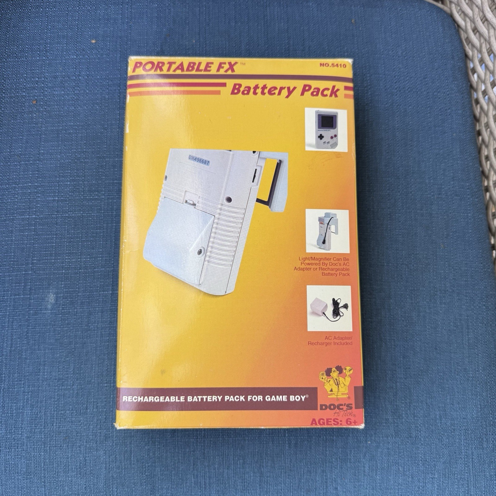 Vintage Portable FX Game Boy Rechargeable Battery Pack Doc’s Hi Tech No 5410