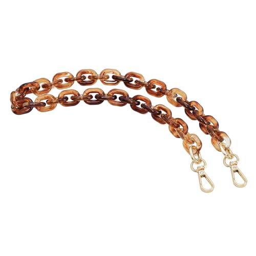 Cute Acrylic Purse Strap Bag Chain Handle Replacement Handbag Amber Gold 23''